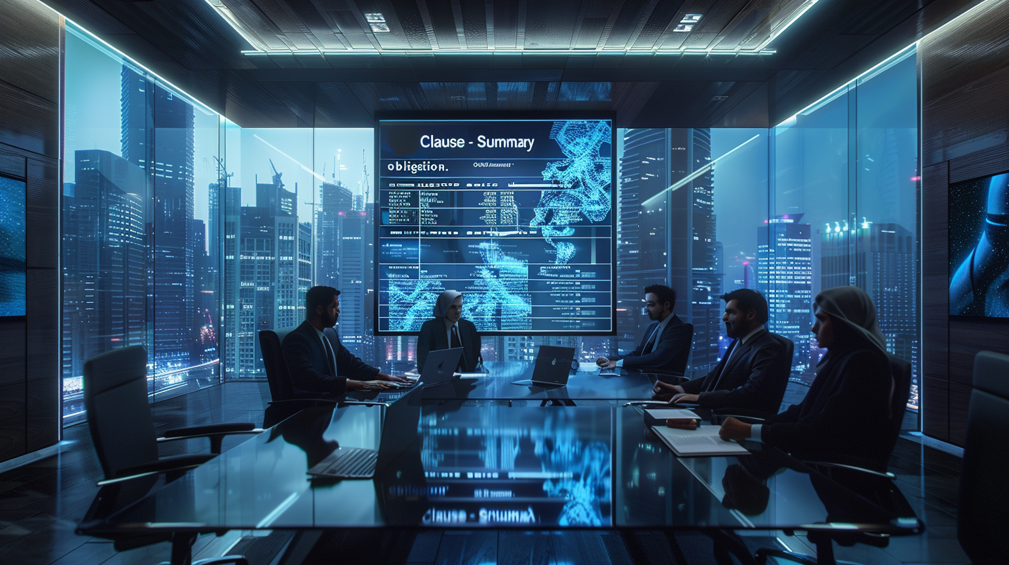 تلخيص عقد قانوني مع إبراز البنود الجوهرية
